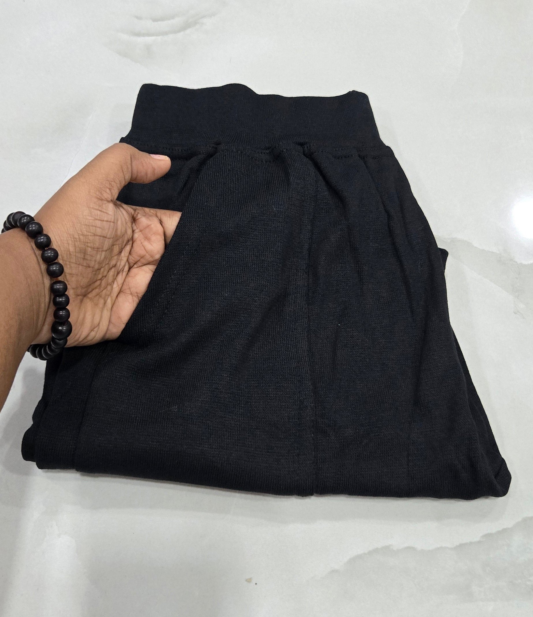 Plus Size Black Stretchable Jeggings with 2 Side Pockets (2XL–3XL)