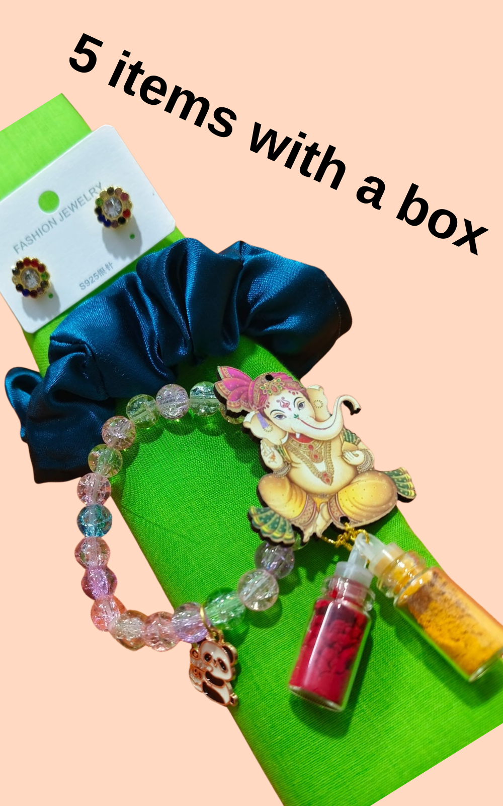 Pooja Thamboolam Gift Hamper – 5 Items with Protective Box | Return Gift for Festivals & Functions