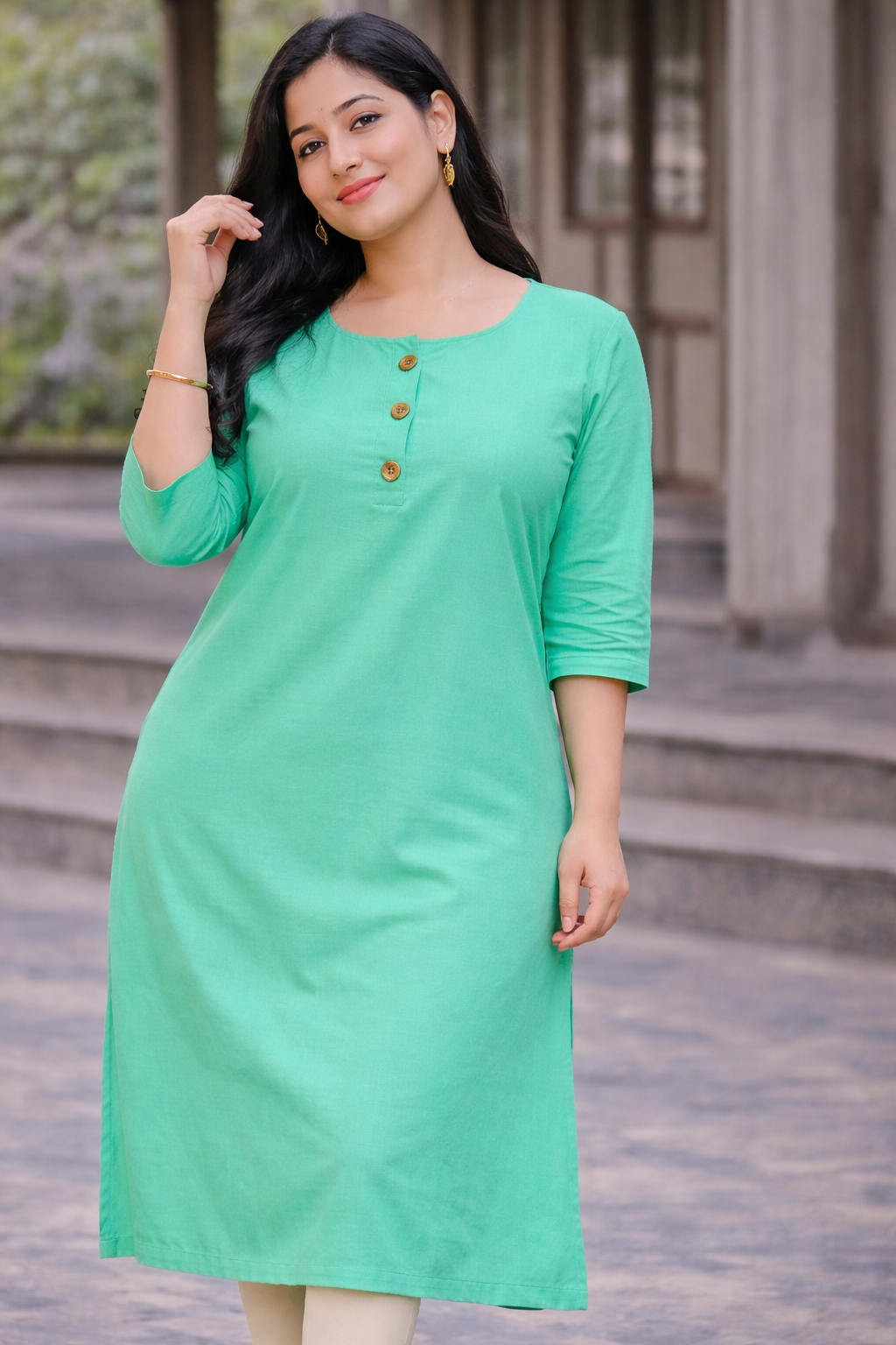 Daily wear Lightweight Plain Kurti – ONLY Rs.150 (L, XL, XXL)