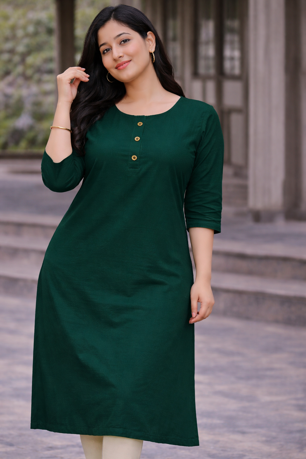 Daily wear Lightweight Plain Kurti – ONLY Rs.150 (L, XL, XXL)