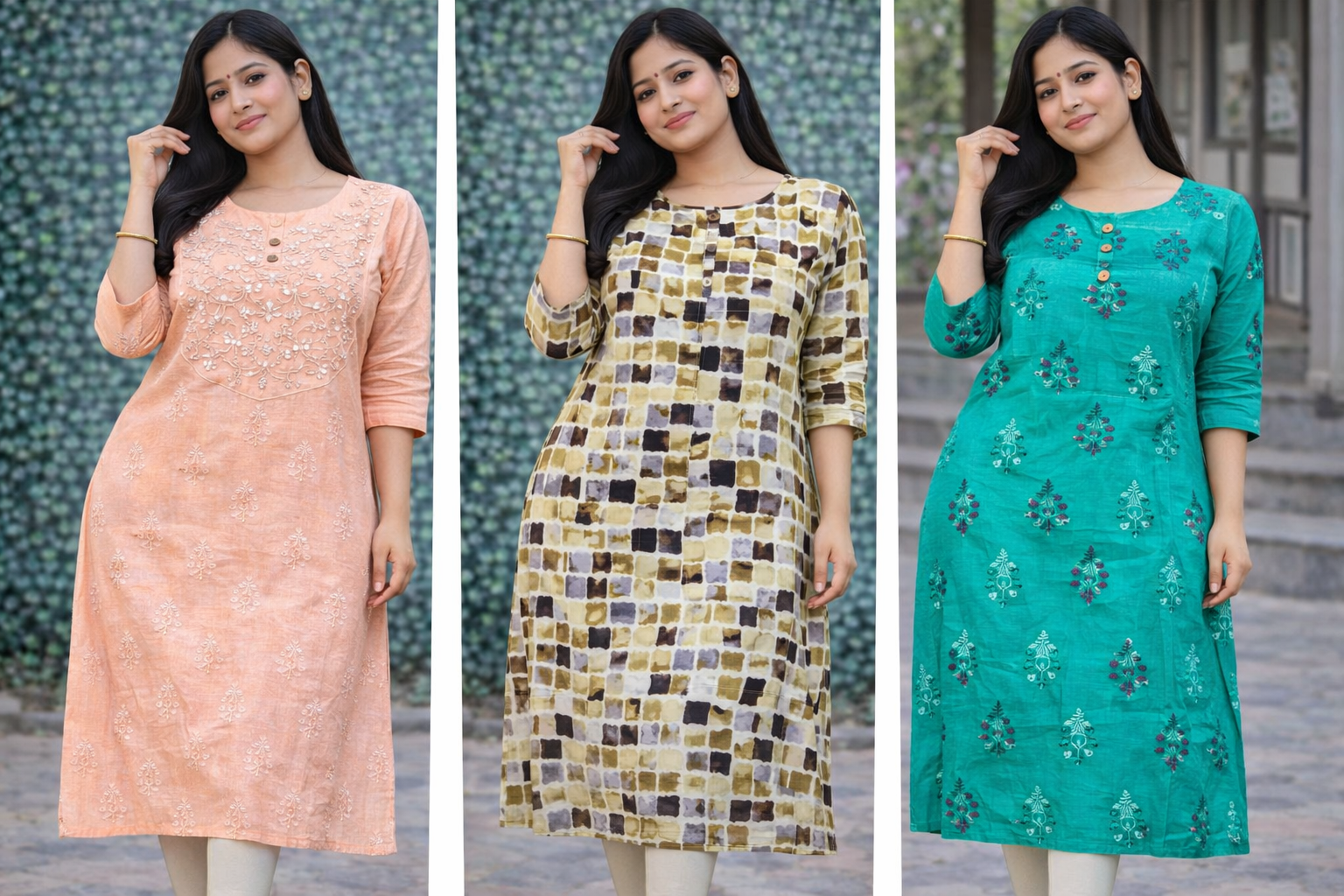 Combo 16 - Beauty blast | Buy 3 Kurtis for ₹500 Combo (XL size)