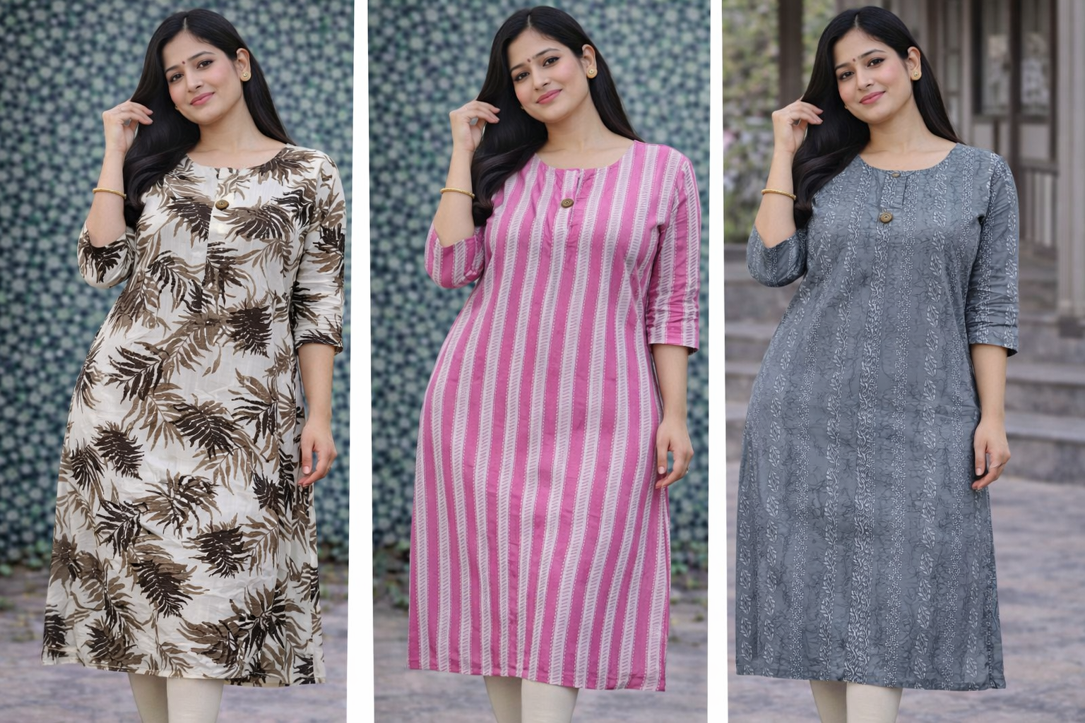 Combo 26- Bubbly queens | Buy 3 Kurtis for ₹579 Combo (Plus size) 4XL