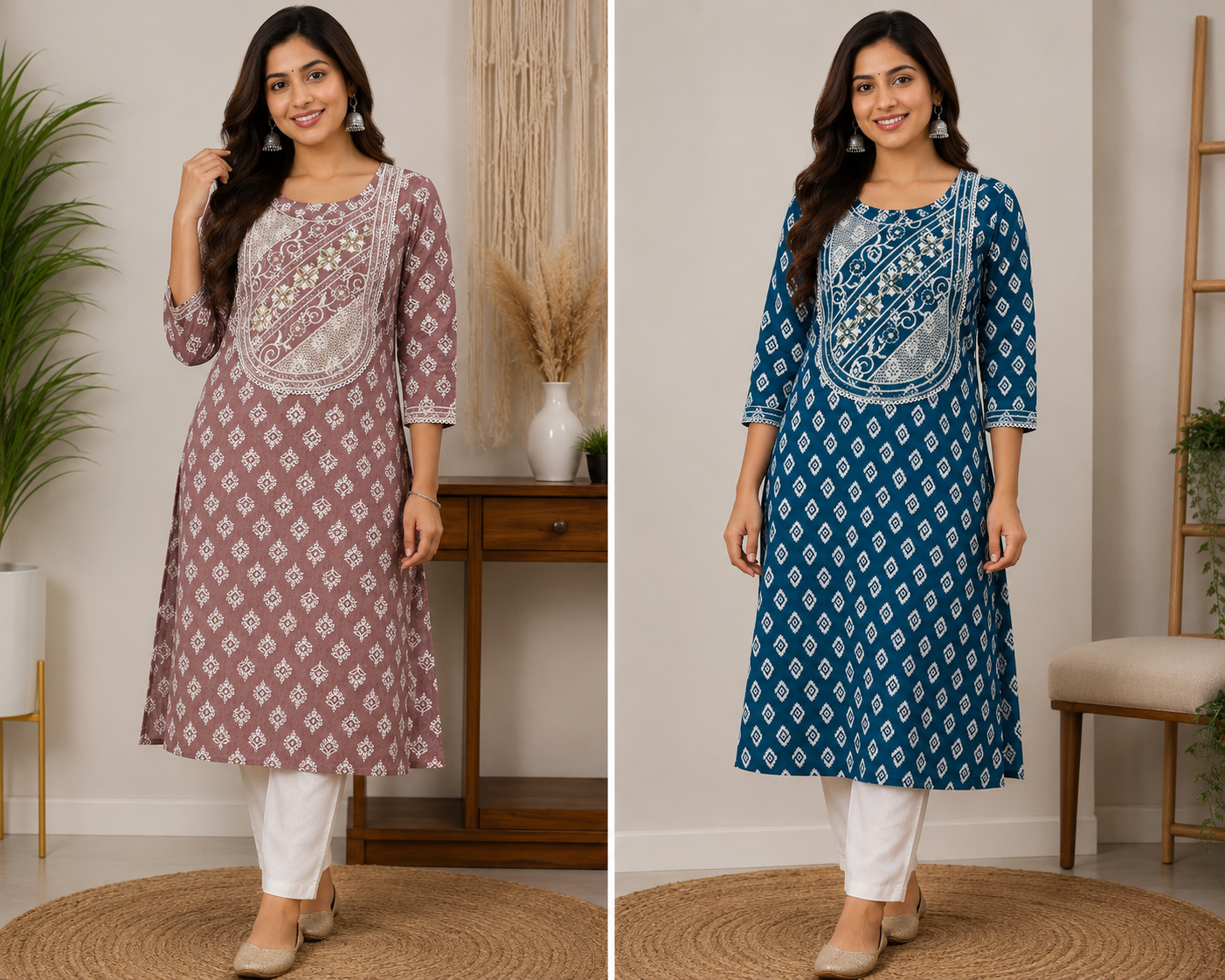 Combo 56 | Buy 2 Kurtis for ₹500 Combo (Plus size) 4XL