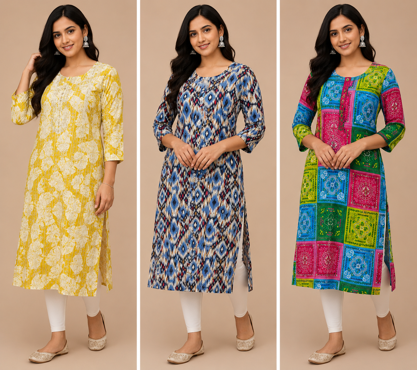 Combo 30- Amsu styles | Buy 3 Kurtis for ₹549 Combo (XXL size)