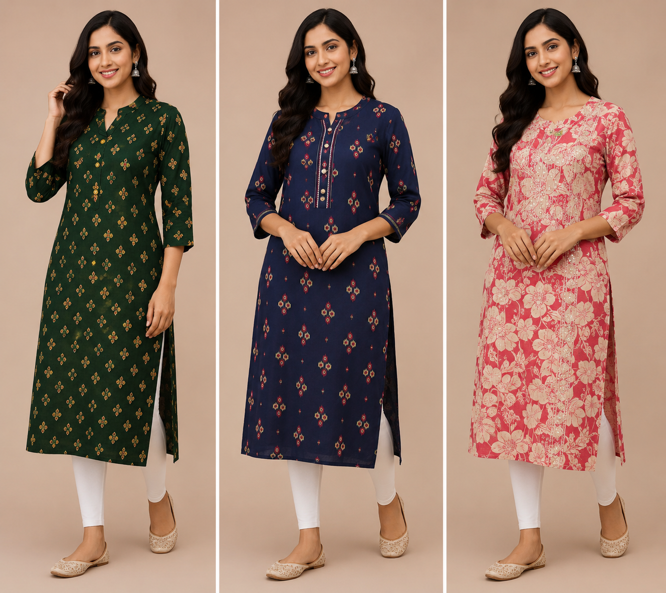 Combo 37 | Buy 3 Kurtis for ₹549 Combo (XXL size)