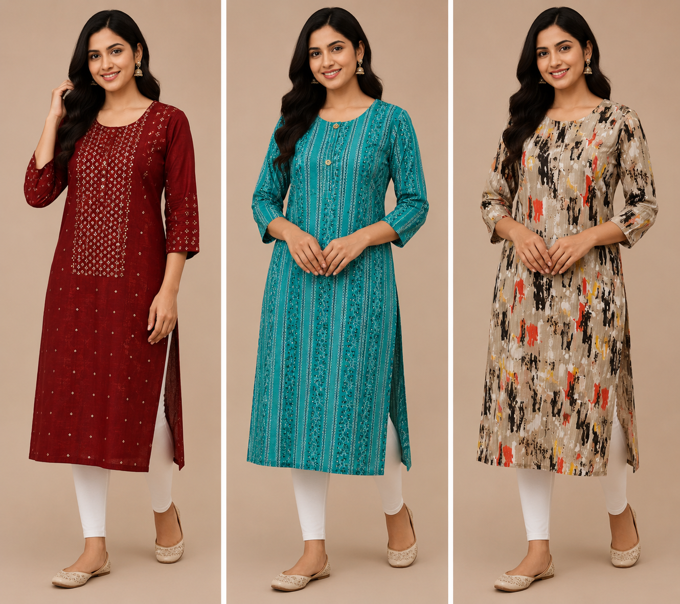 Combo 39 | Buy 3 Kurtis for ₹549 Combo (XXL size)