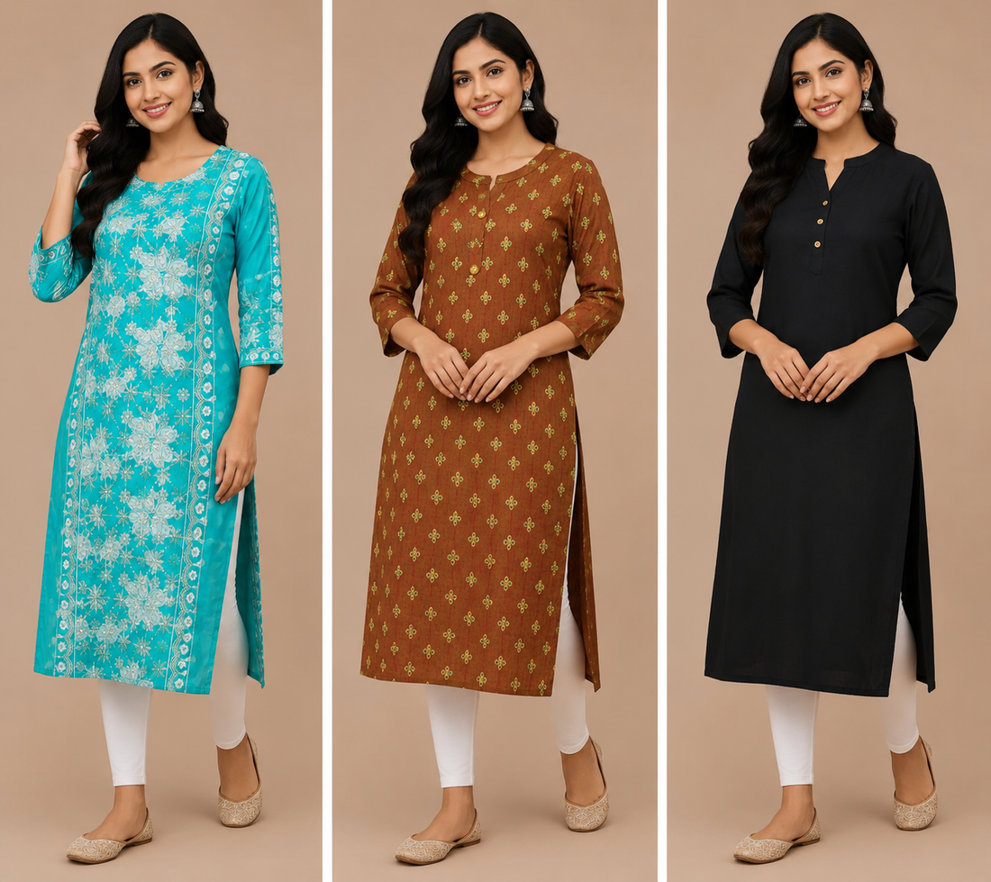 Combo 41 | Buy 3 Kurtis for ₹549 Combo (XXL size)