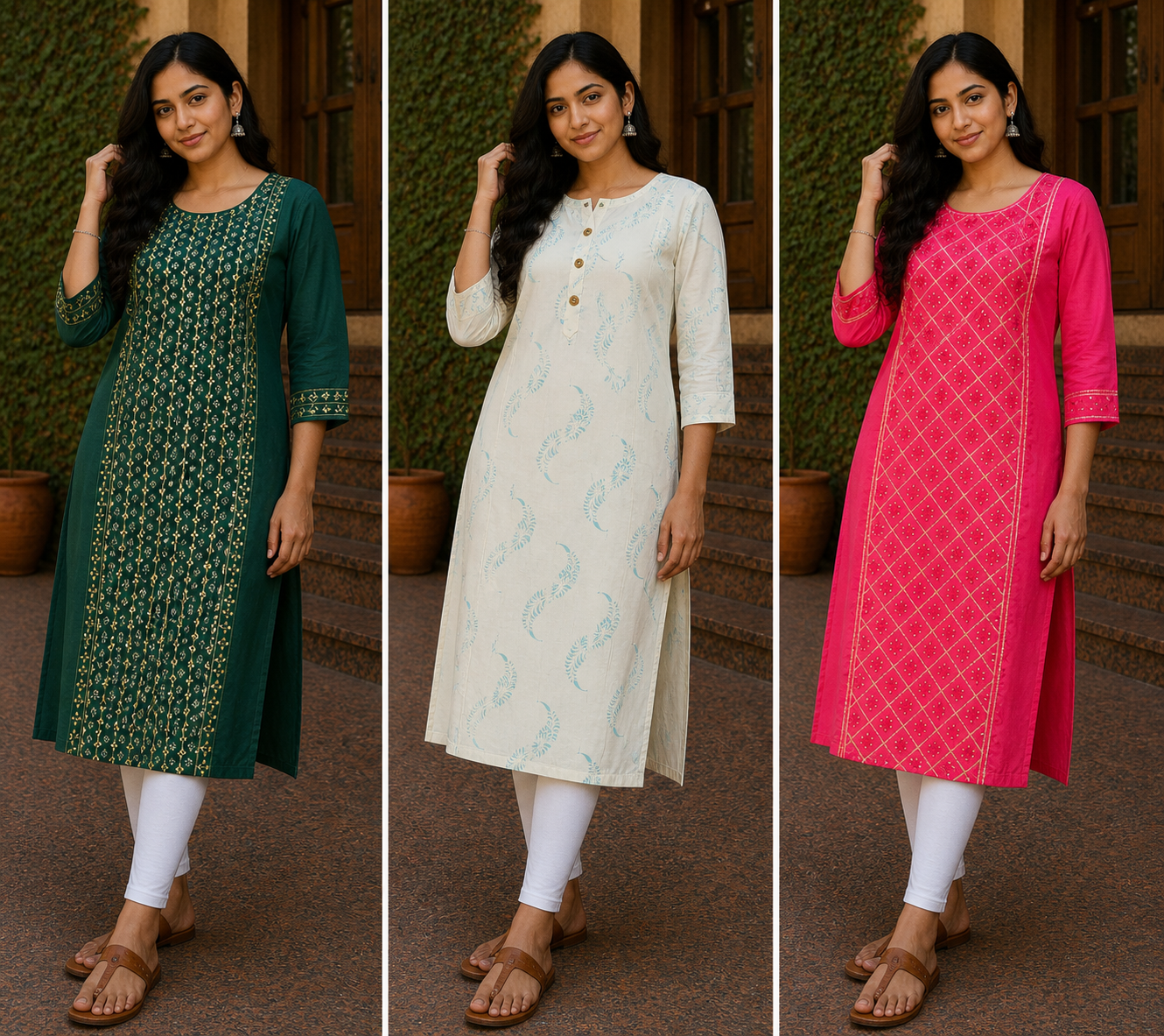 Combo 7- Trendy Kicks | Buy 3 Kurtis for ₹545 Combo (XXL size)