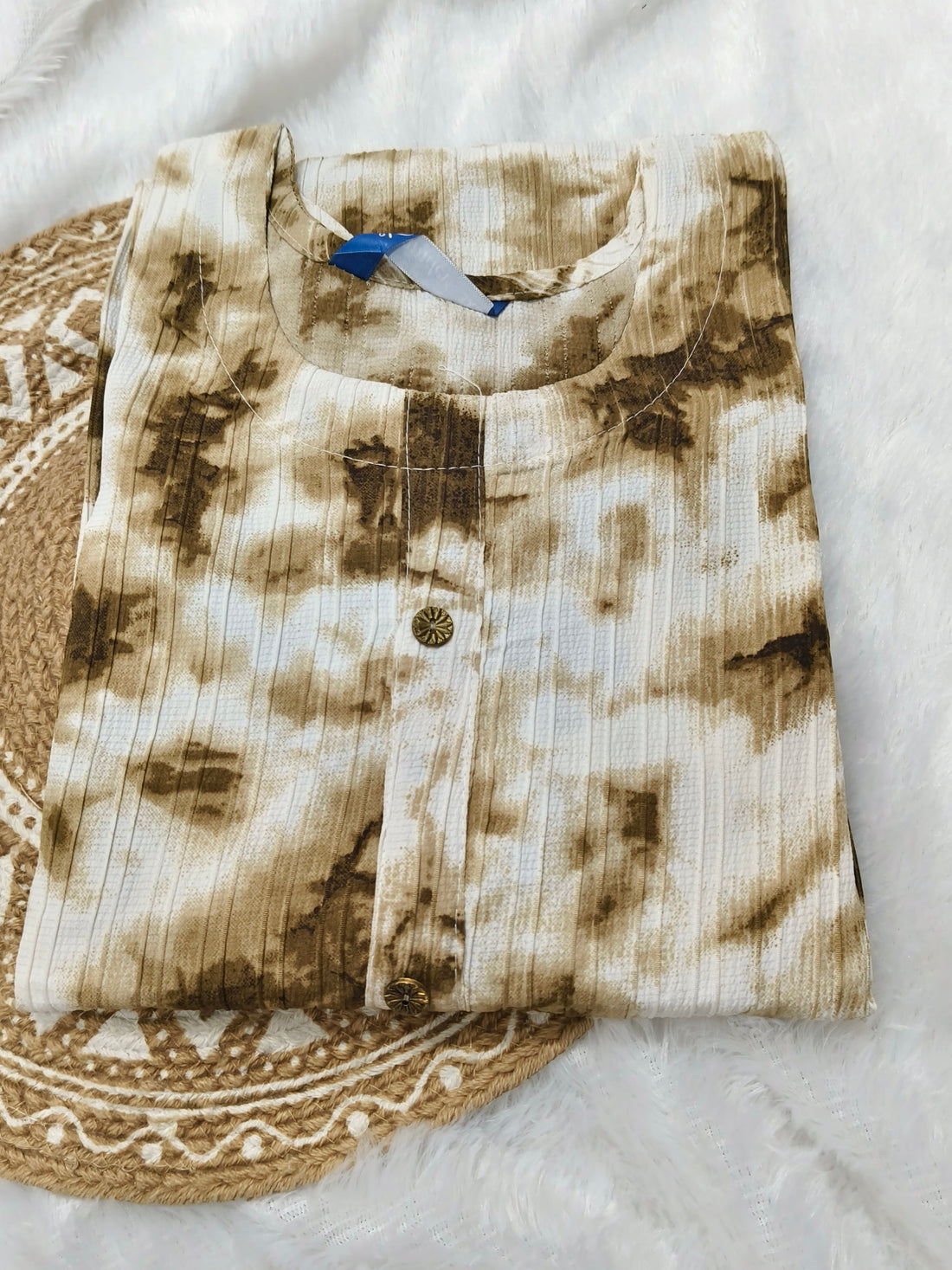 Women’s Popcorn Printed Kurti – Soft Textured Daily Wear Ethnic Kurti Online