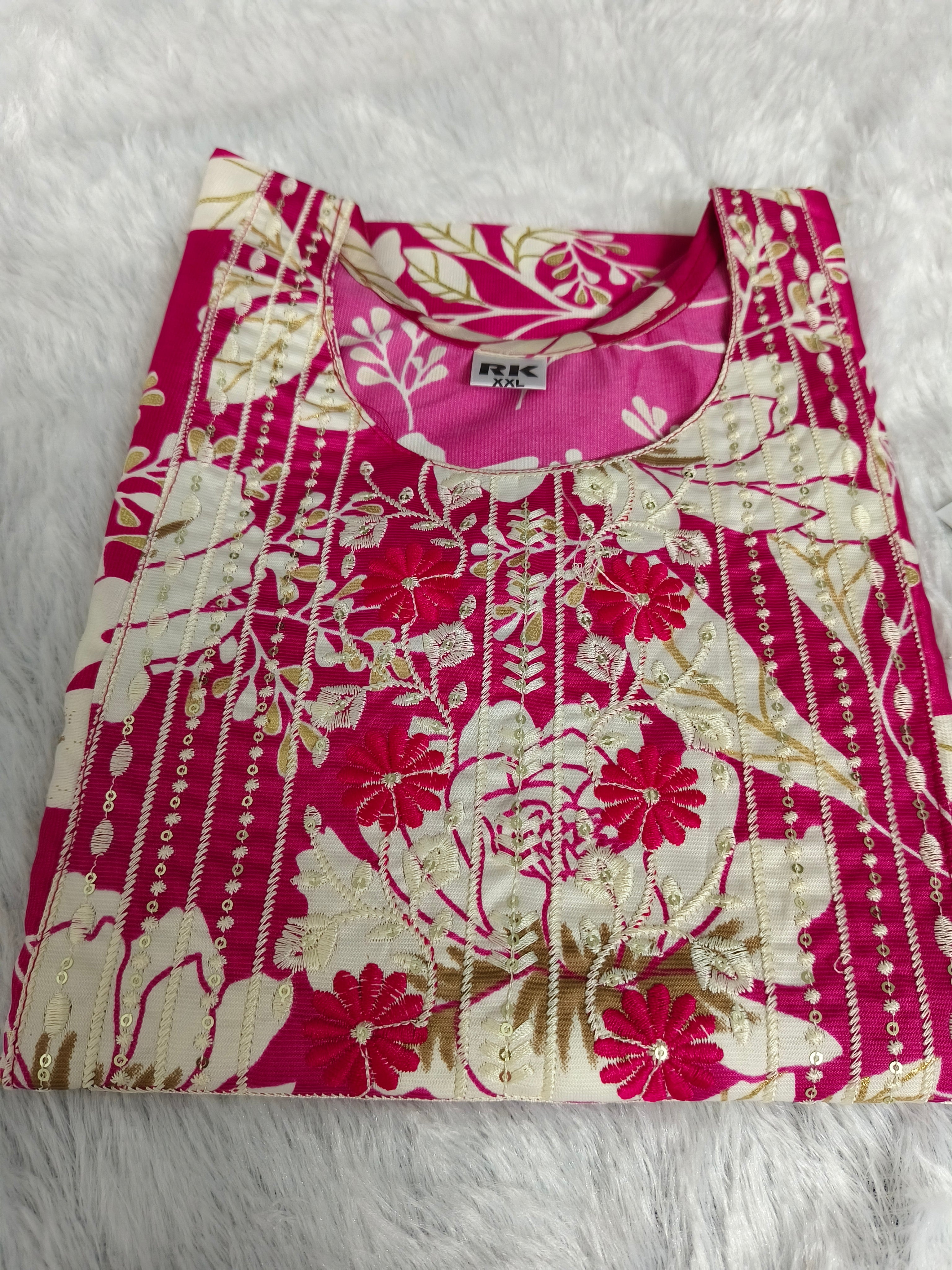 Budget-Friendly Premium Silky Rayon Kurti for Women | Soft Printed Rayon Kurti | Amsu Fashion