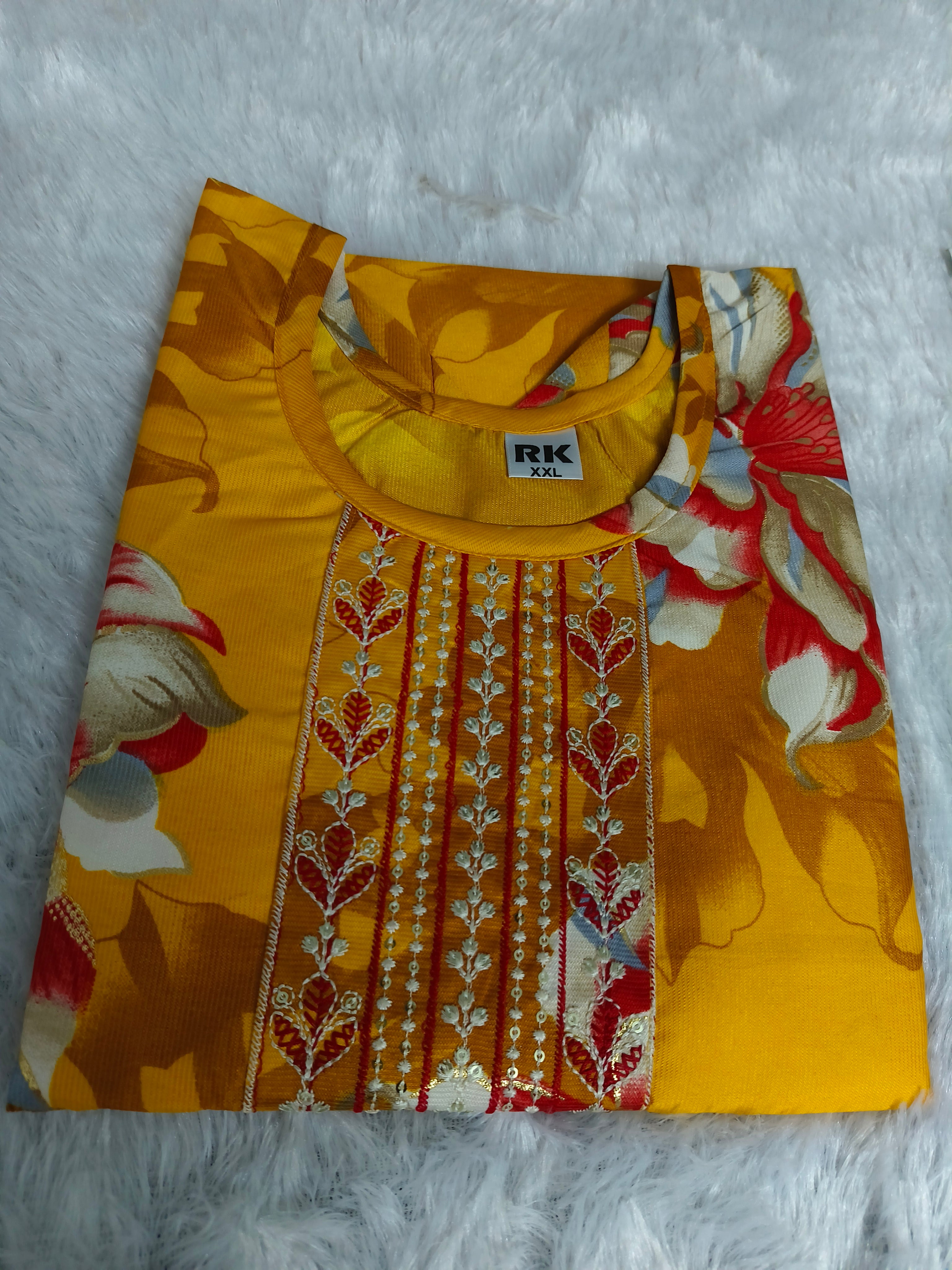 Budget-Friendly Premium Silky Rayon Kurti for Women | Soft Printed Rayon Kurti | Amsu Fashion