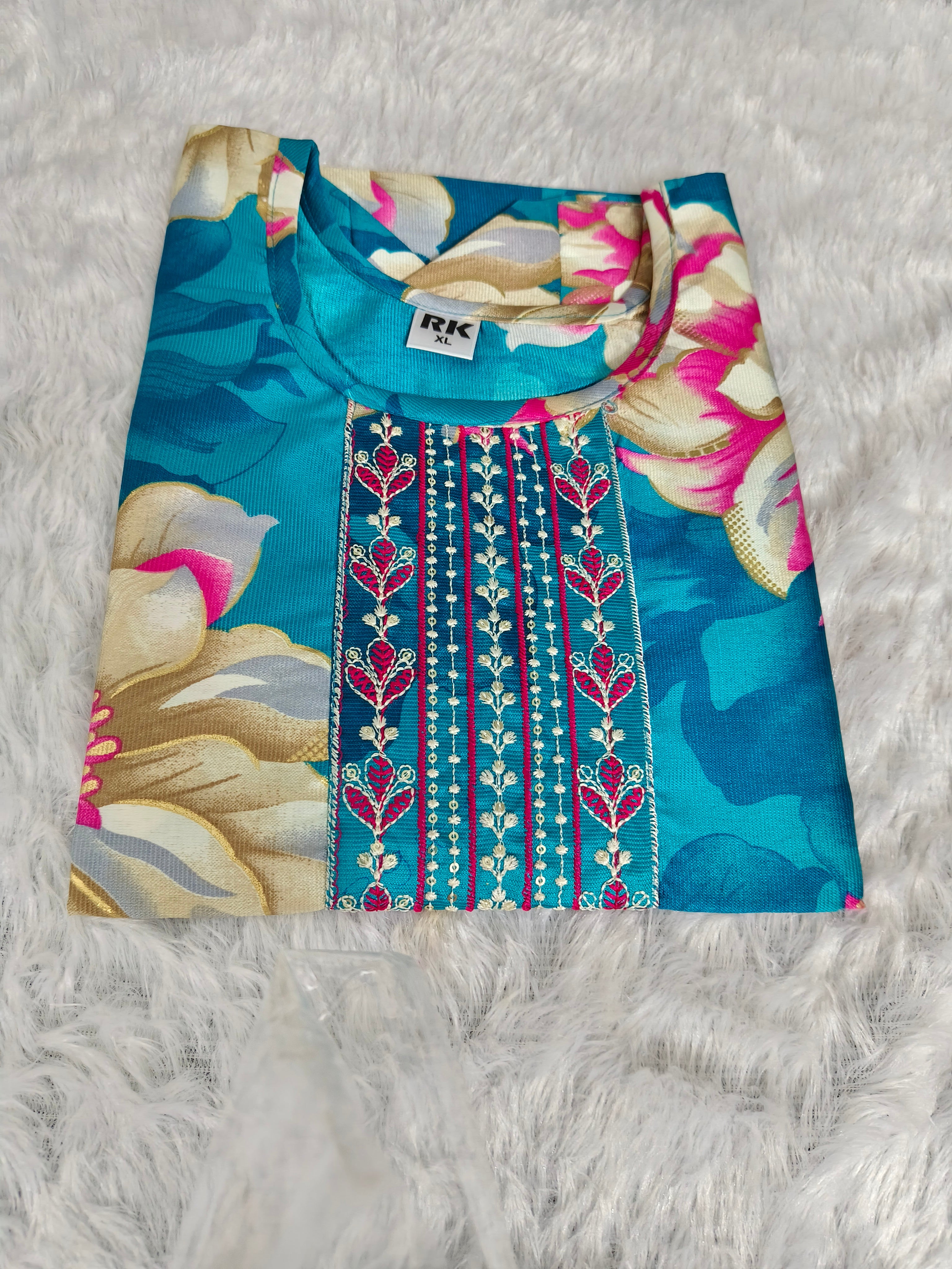Budget-Friendly Premium Silky Rayon Kurti for Women | Soft Printed Rayon Kurti | Amsu Fashion