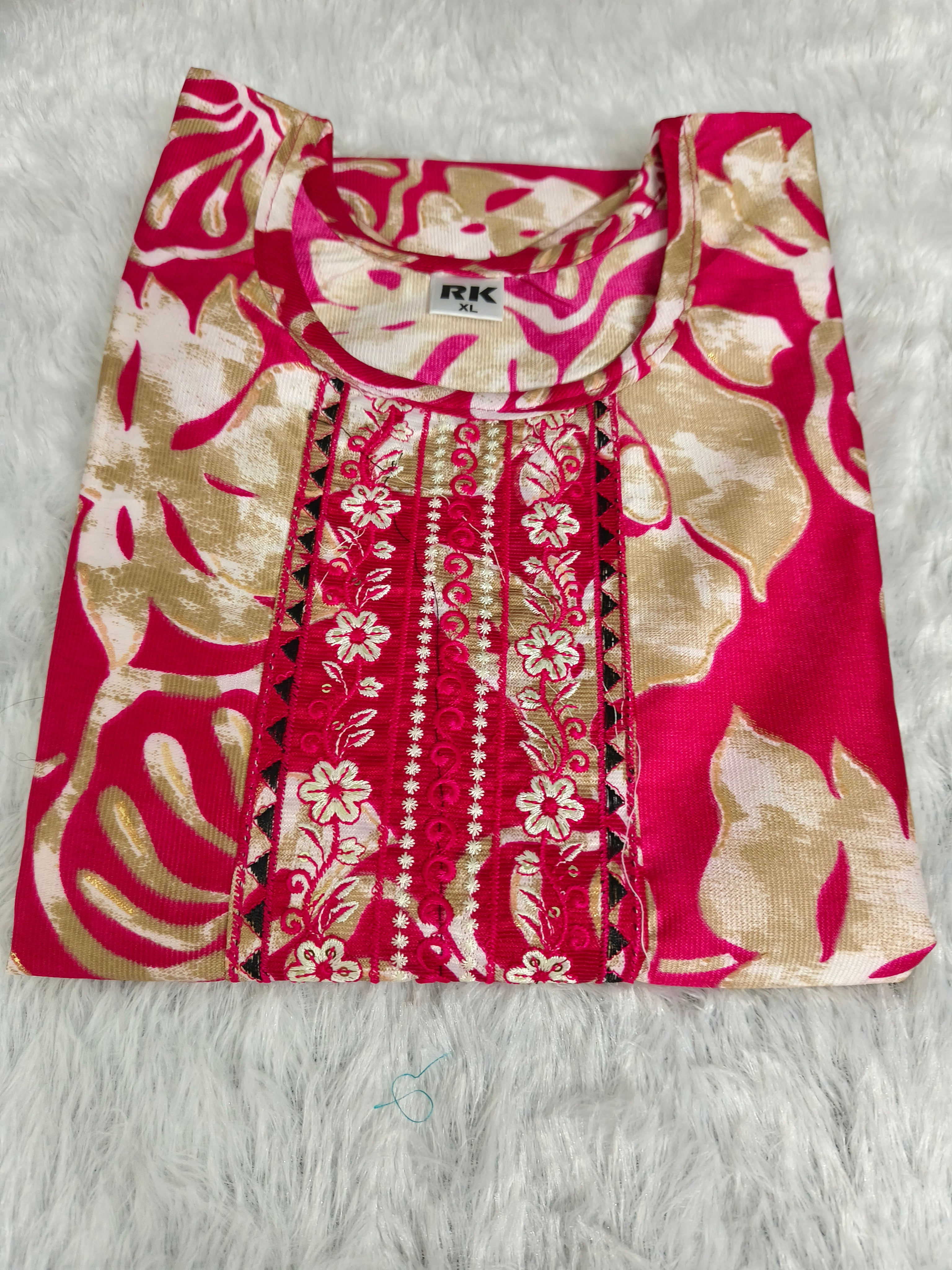 Budget-Friendly Premium Silky Rayon Kurti for Women | Soft Printed Rayon Kurti | Amsu Fashion
