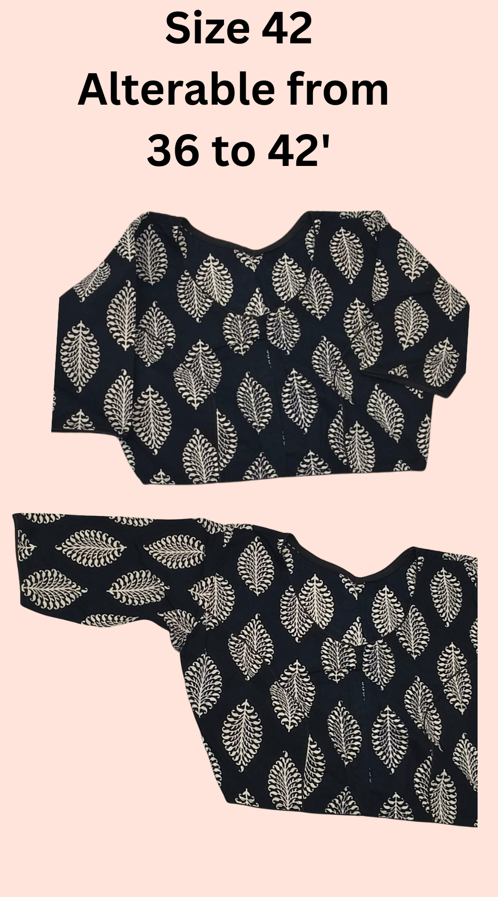 Black Premium Khadi Saree paired with Ready-to-Wear Cotton Blouse | Office & Daily Wear Saree