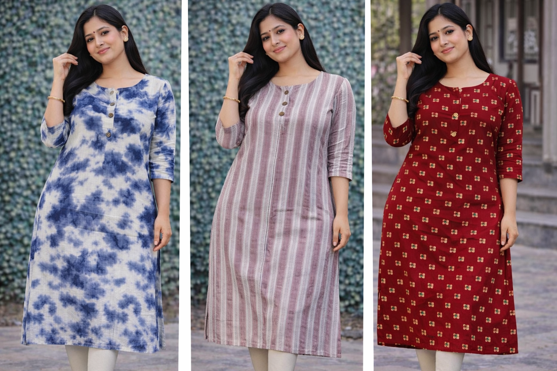 Combo 10- plus trends | Buy 3 Kurtis for ₹569 Combo (Plus size) 3XL