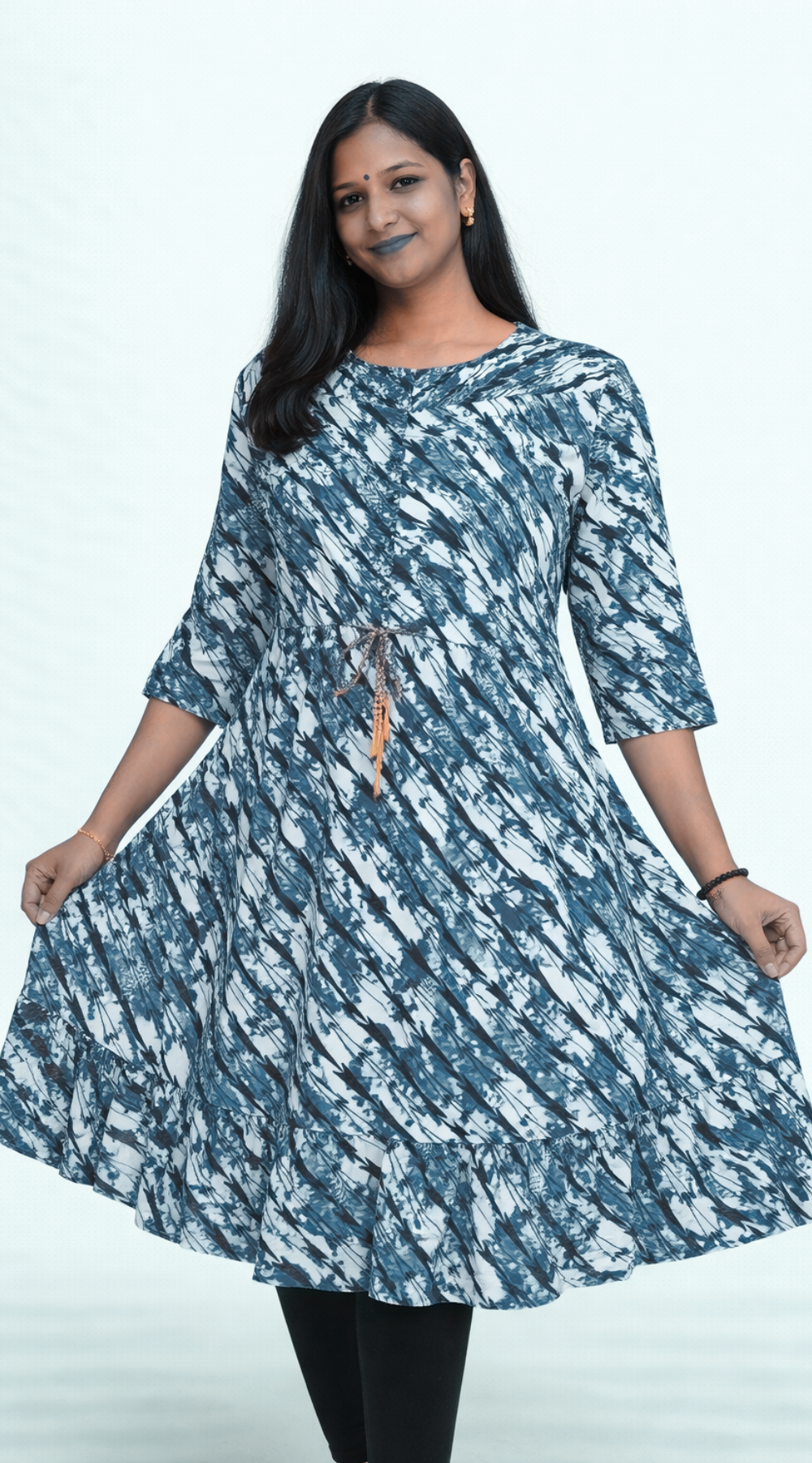 Popcorn Lightweight Umbrella Kurti for Women - Ethnic wear