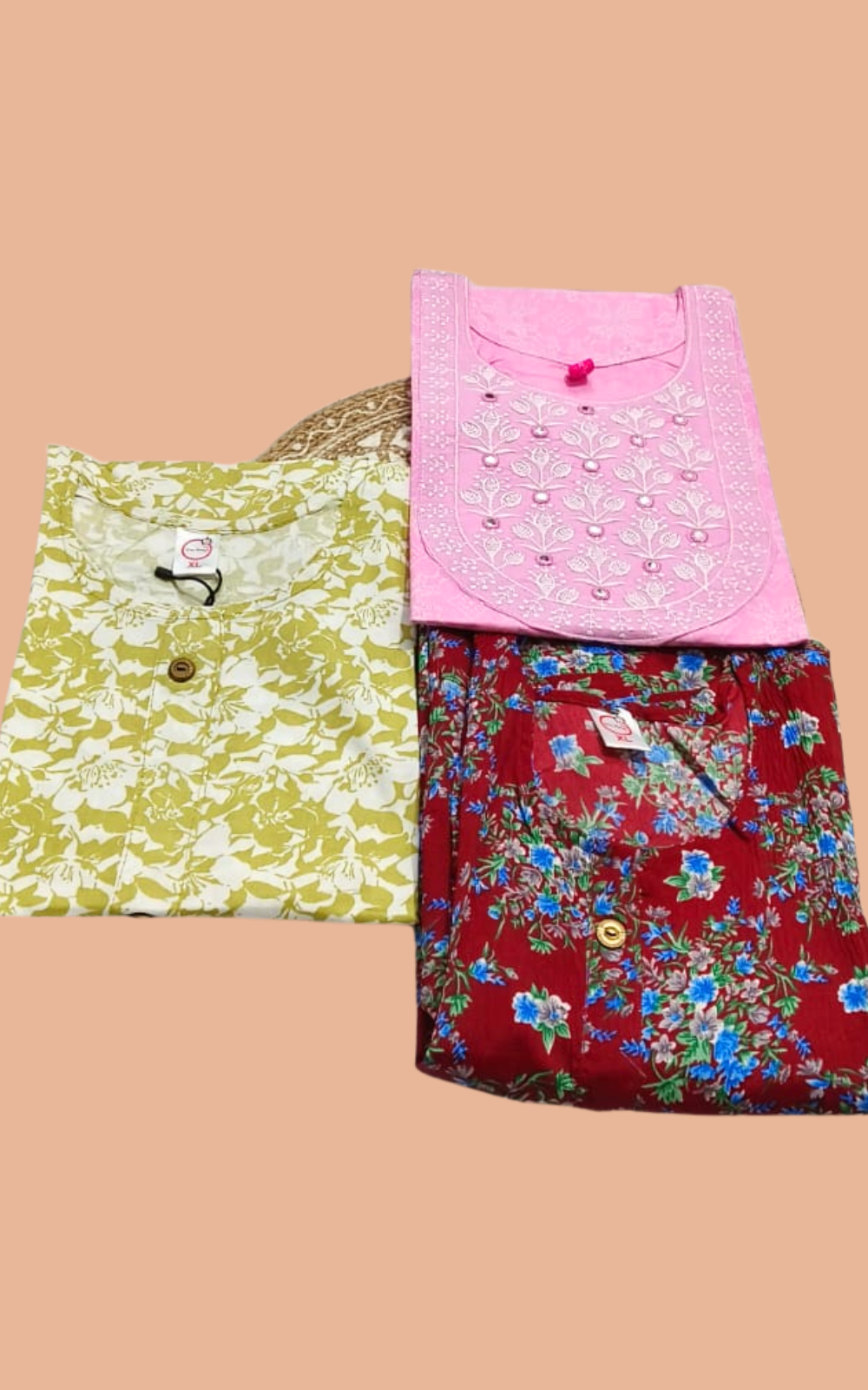 Combo 15- Styly rocks | Buy 3 Kurtis for ₹500 Combo (XL size)