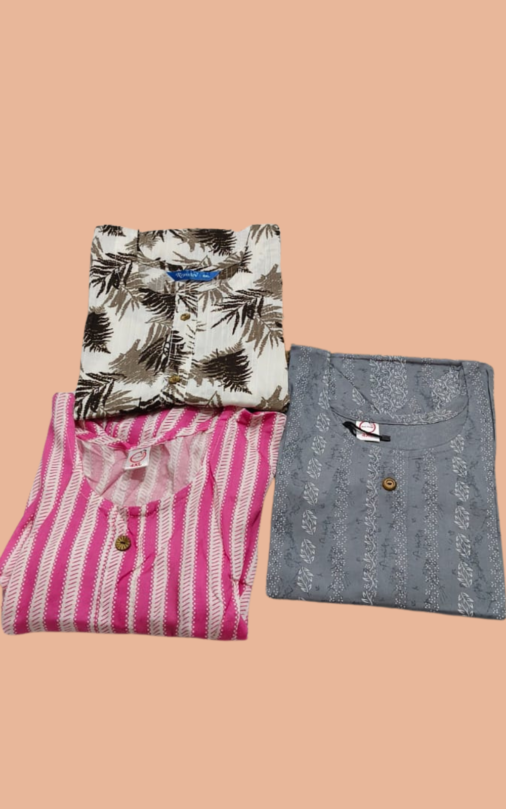 Combo 26- Bubbly queens | Buy 3 Kurtis for ₹579 Combo (Plus size) 4XL