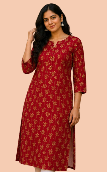 Combo 2 – Bright daily wear | Buy 3 Kurtis for ₹500 Combo (L size)