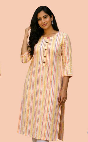 Combo 1 – Pastel Mix | Buy 3 Kurtis for ₹500 Combo (L size)