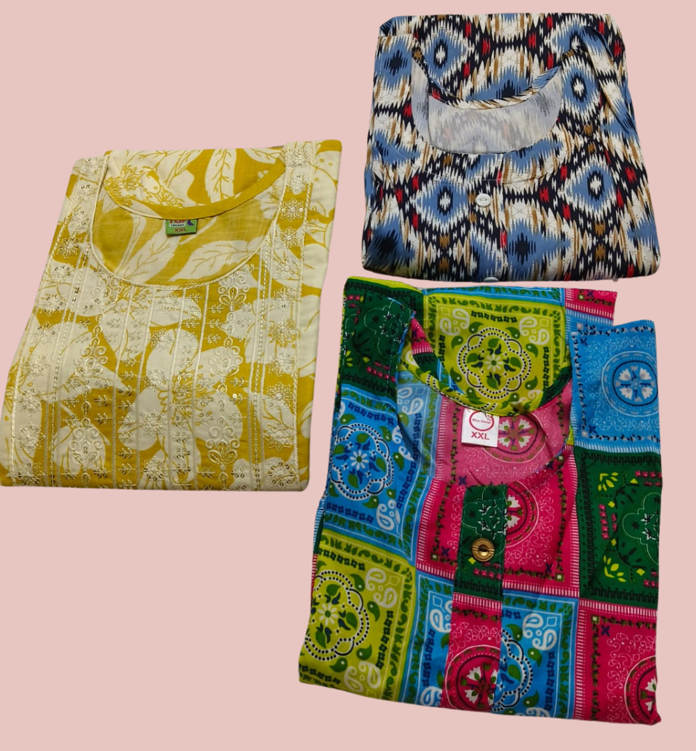 Combo 30- Amsu styles | Buy 3 Kurtis for ₹549 Combo (XXL size)
