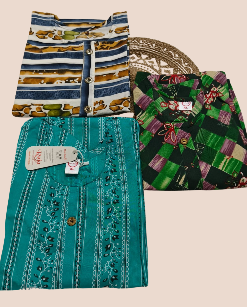Combo 21 - styly lovely | Buy 3 Kurtis for ₹500 Combo (XL size)
