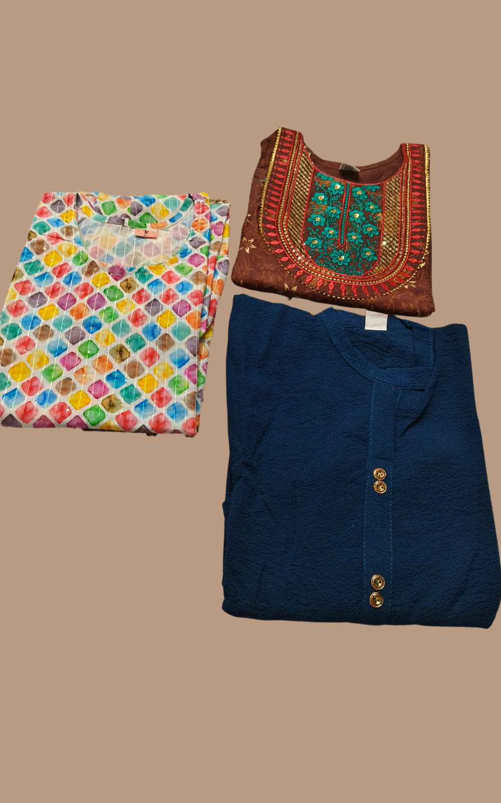 Combo 44 | Buy 3 Kurtis for ₹500 Combo (L size)