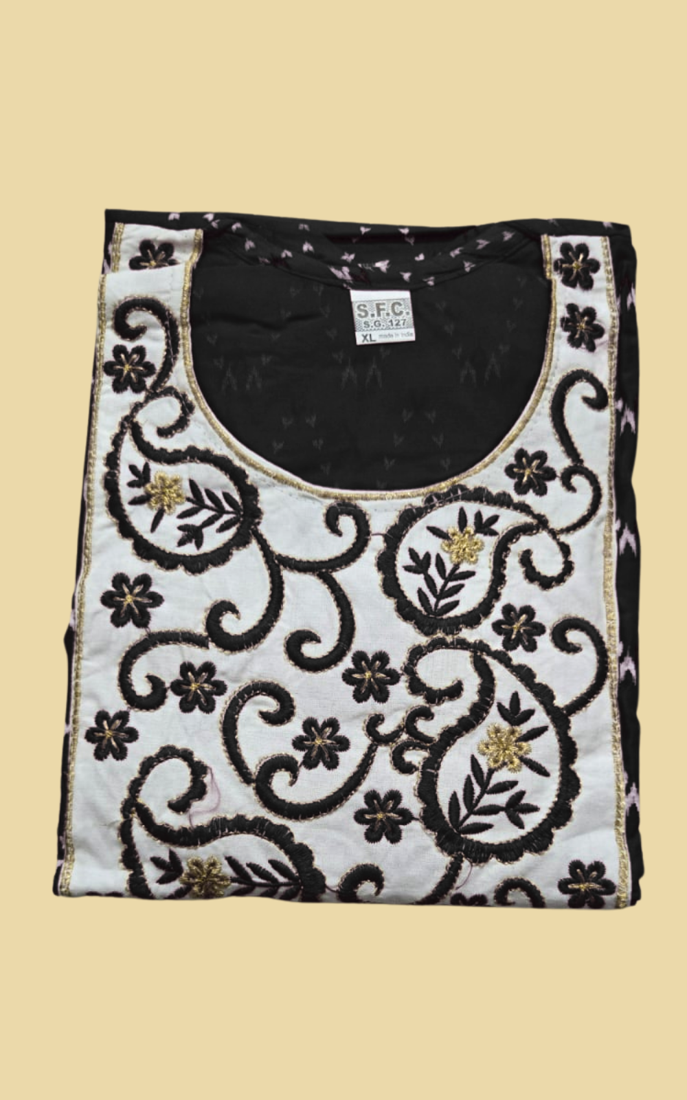 Women's Premium Cotton Umbrella Flared Kurti | Embroidered Designer Kurti