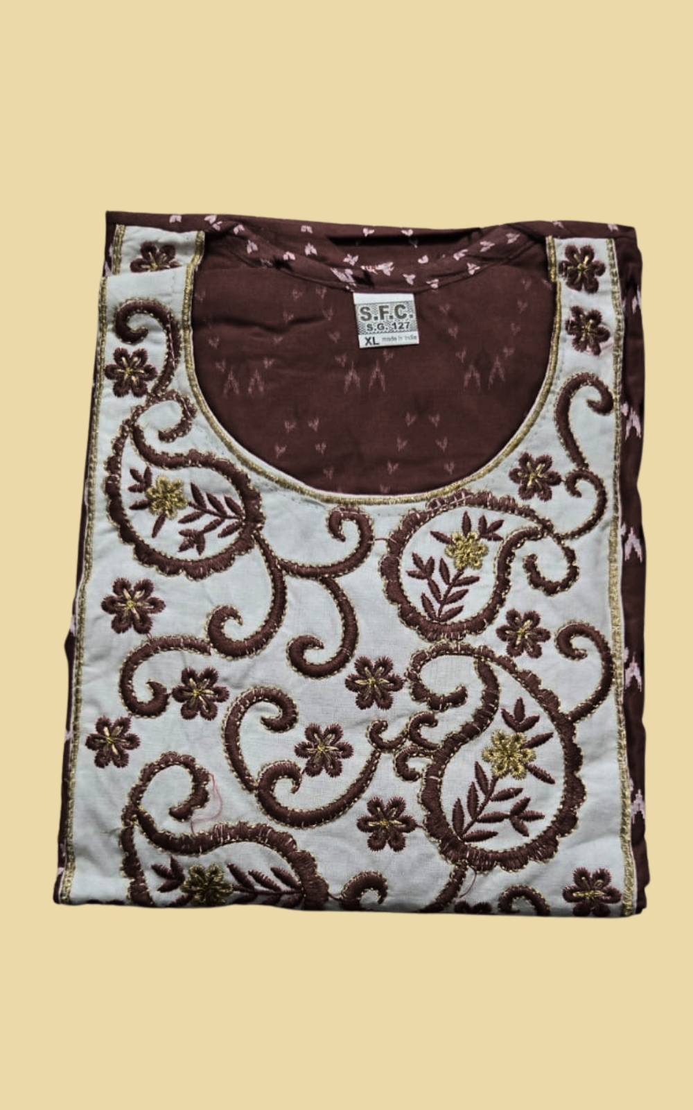 Women's Premium Cotton Umbrella Flared Kurti | Embroidered Designer Kurti