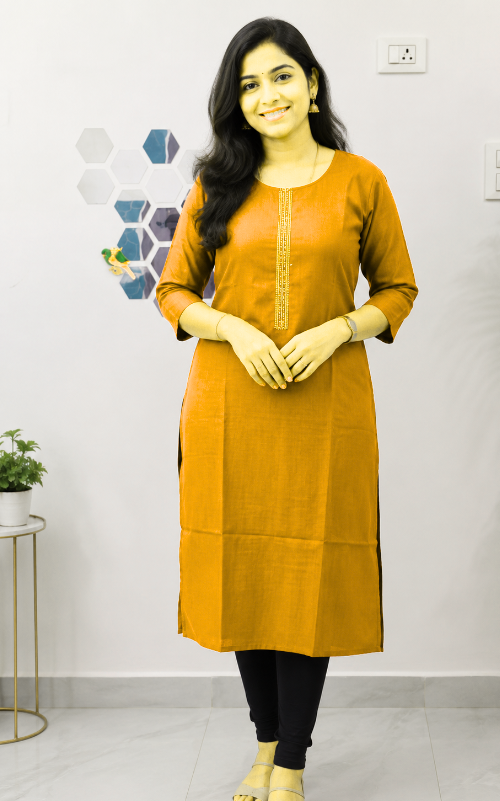 Premium Roman Silk Maroon Kurti for Women | Elegant Straight Kurti Online