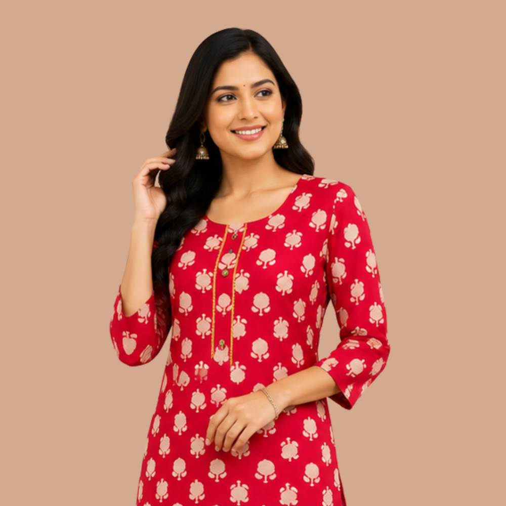 Combo 14- Budget trends | Buy 3 Kurtis for ₹500 Combo (M size)