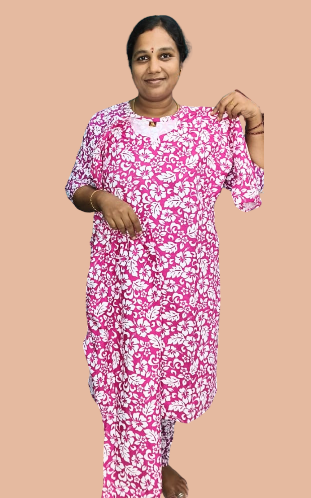 Lafar Cotton Co-Ord Set for Women | Printed Top & Bottom Set - XXL | Buy 2 Sets for ₹599