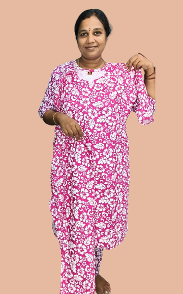 Lafar Cotton Co-Ord Set for Women | Printed Top & Bottom Set - XXL | Buy 2 Sets for ₹599
