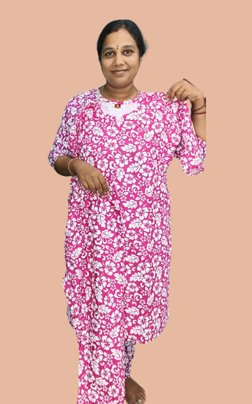 Lafar Cotton Co-Ord Set for Women | Printed Top & Bottom Set - XL | Buy 2 Sets for ₹599
