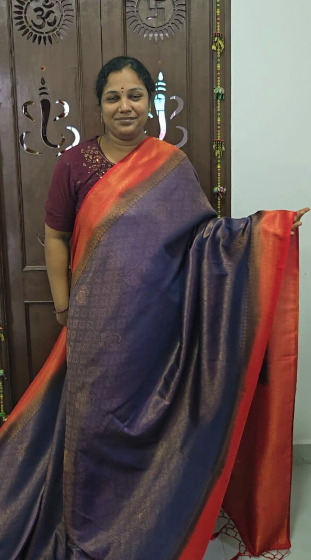 Blue Bridal Soft Silk Saree with Brocade Running Blouse for Festive and Party