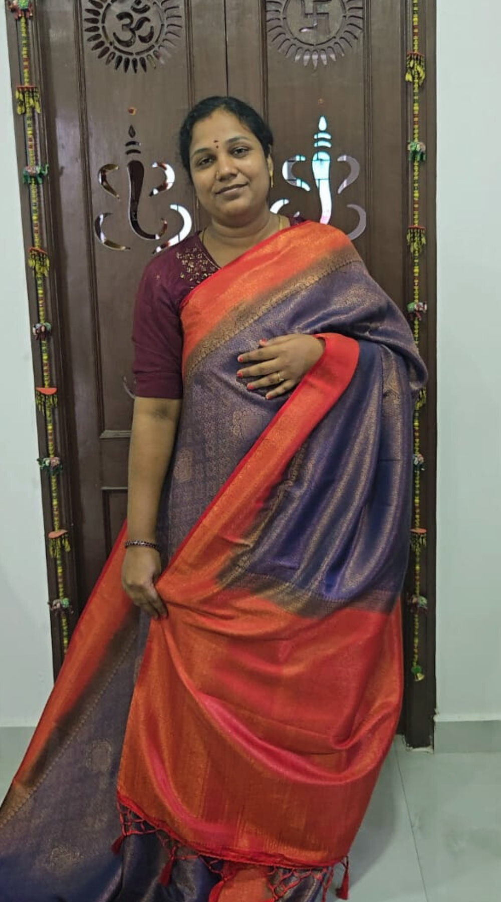 Blue Bridal Soft Silk Saree with Brocade Running Blouse for Festive and Party