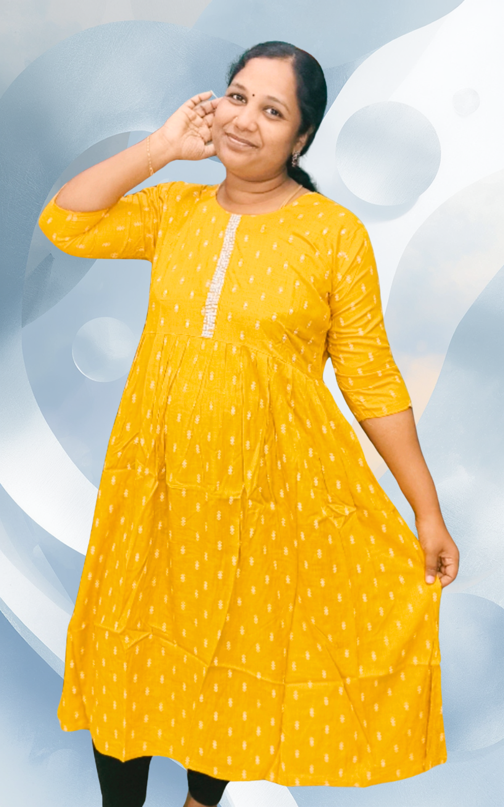 Rayon Umbrella Kurti in 4 colours – Soft Flowy Daily Wear