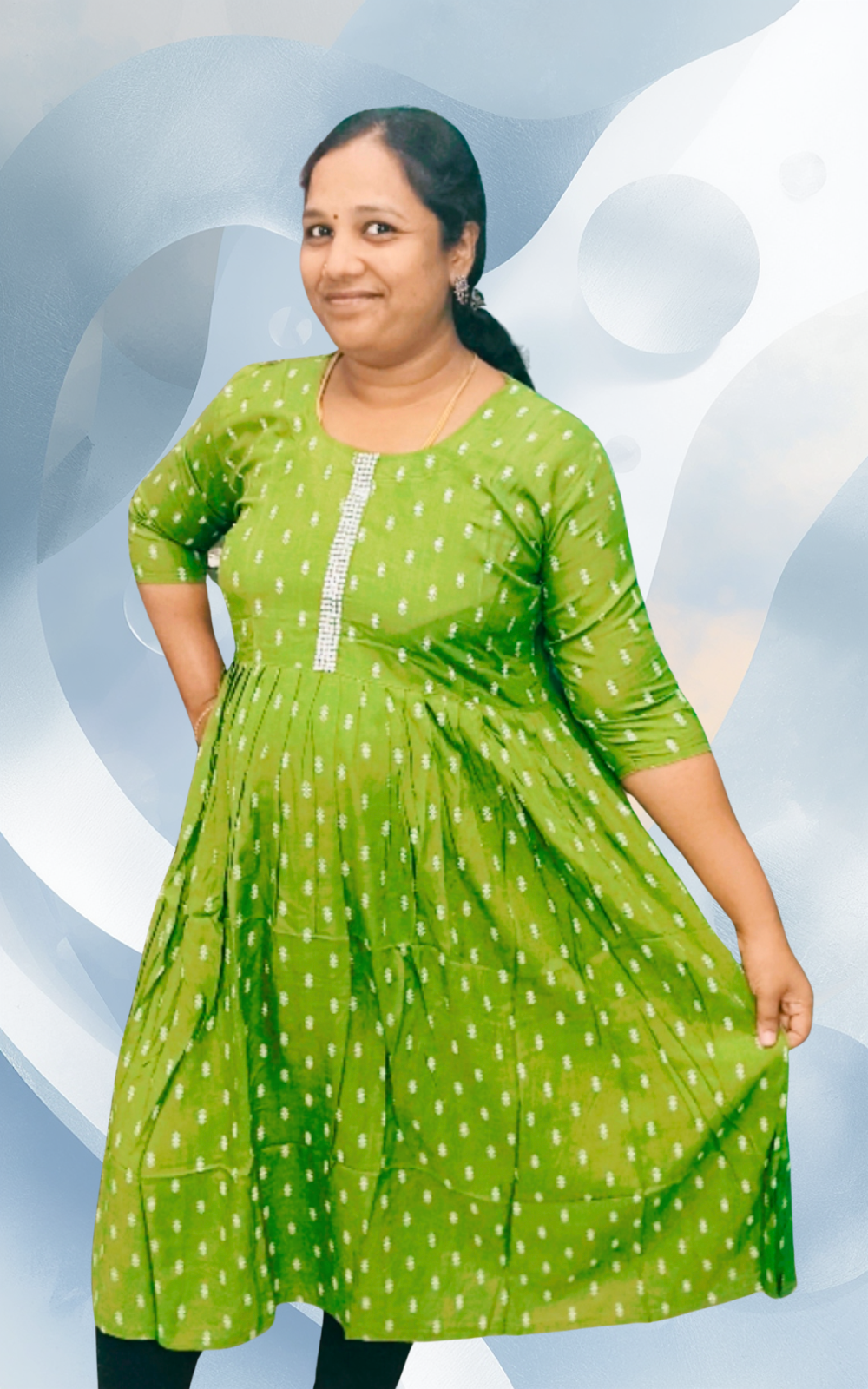 Rayon Umbrella Kurti in 4 colours – Soft Flowy Daily Wear
