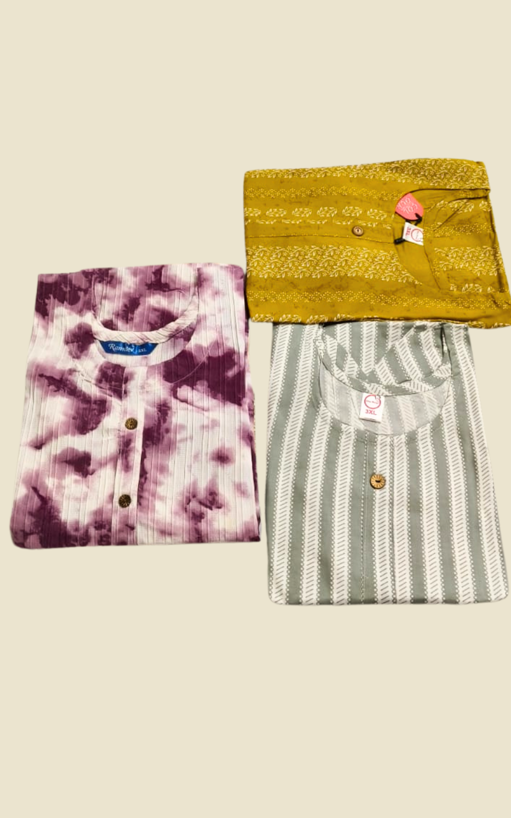 Combo 25- plus styles | Buy 3 Kurtis for ₹569 Combo (Plus size) 3XL