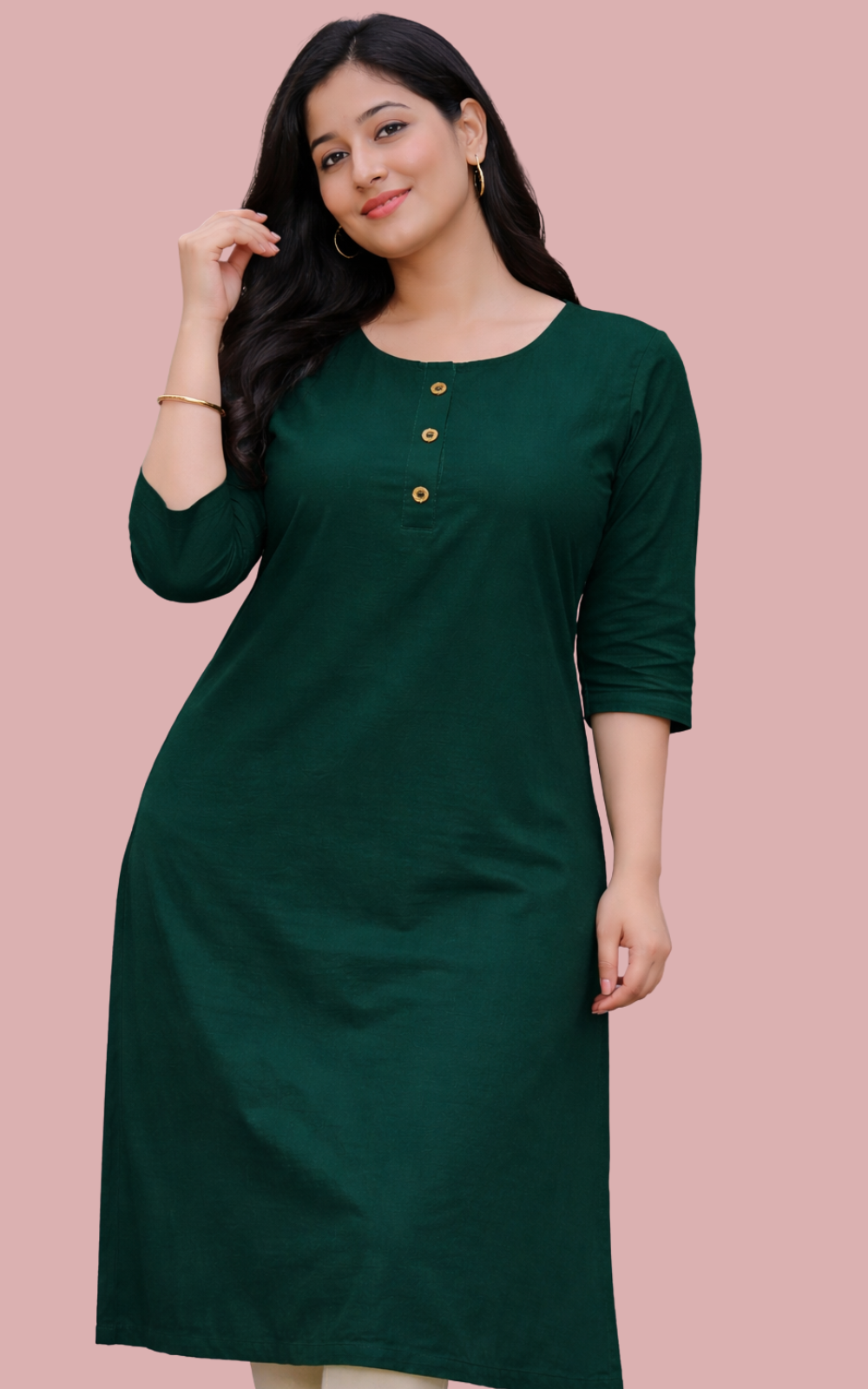 Daily wear Lightweight Plain Kurti – ONLY Rs.150 (L, XL, XXL)