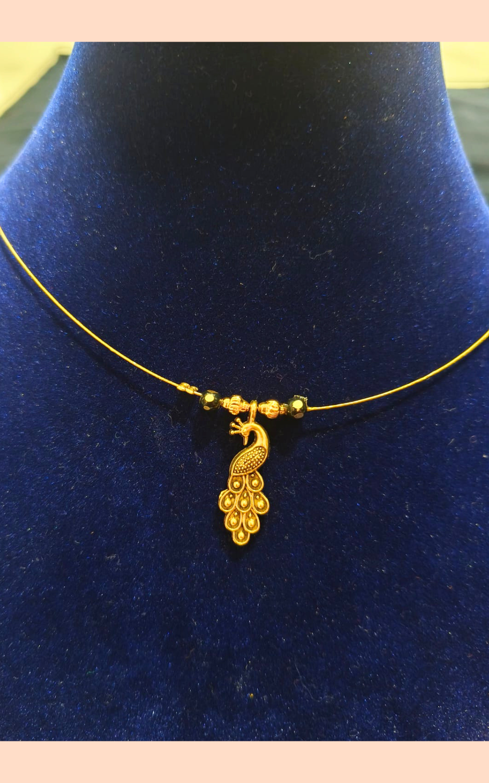 Lightweight Invisible Peacock Pendant Necklace for Women | Minimal Daily Wear Gold Look Chain India
