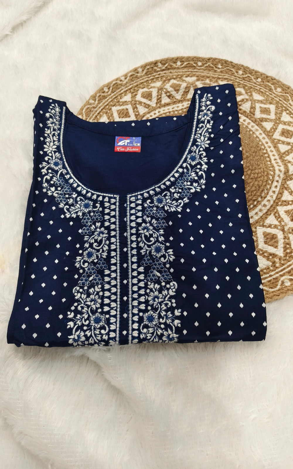 Women’s Rayon Embroidery Kurti – Stylish Daily & Office Wear Ethnic Kurti Online