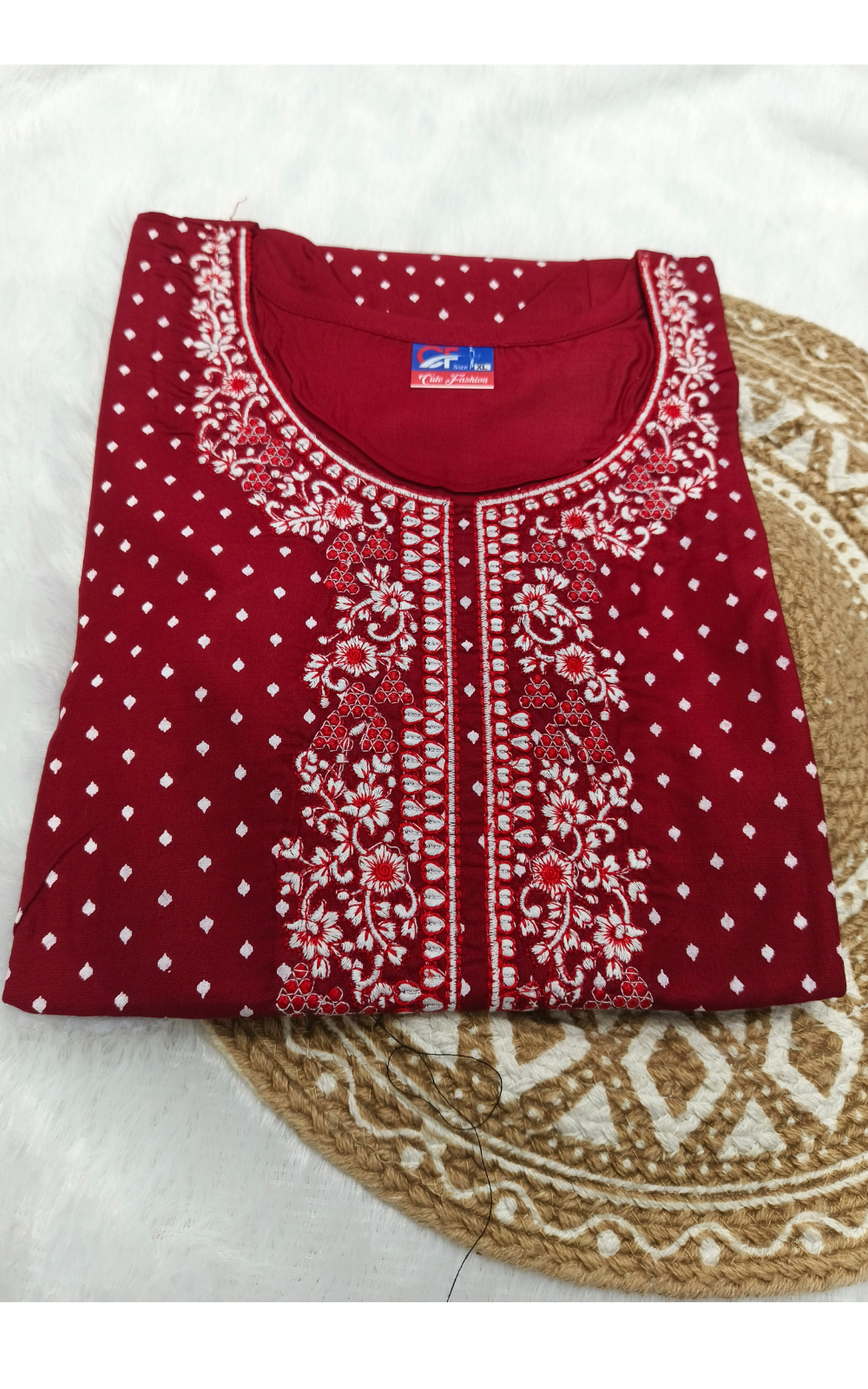 Women’s Rayon Embroidery Kurti – Stylish Daily & Office Wear Ethnic Kurti Online