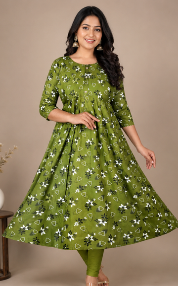 Premium Feeding Umbrella Kurti for Women with Hidden Zips | Stylish Maternity & Nursing Wear