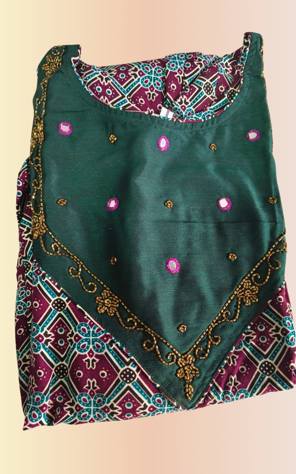 Soft Rayon Handwork Umbrella Kurti for Women | Flared Ethnic Kurti | Stylish