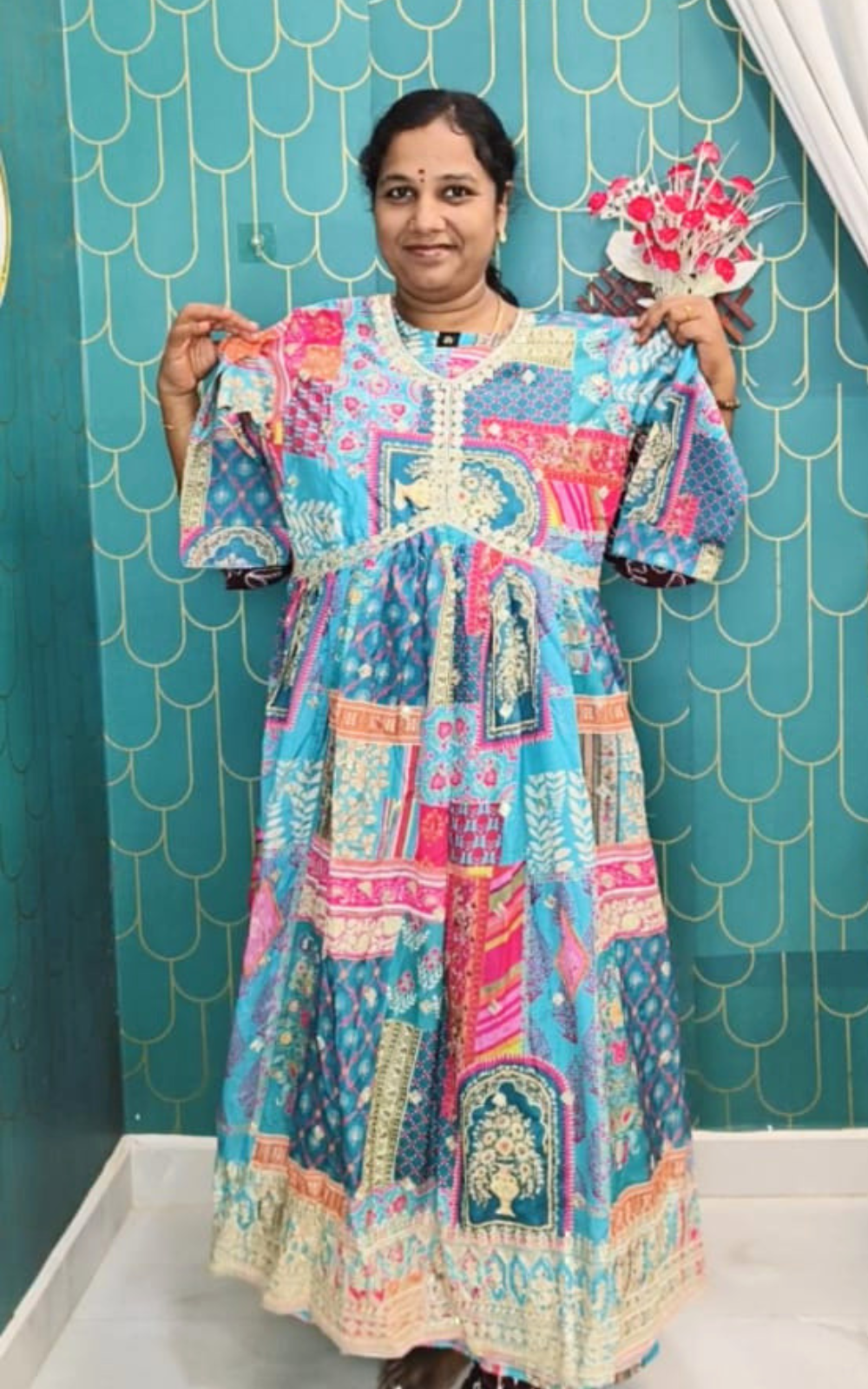 Silk Alya Cut Umbrella Kurti with Complete Lining | Flared Ethnic Wear for Women