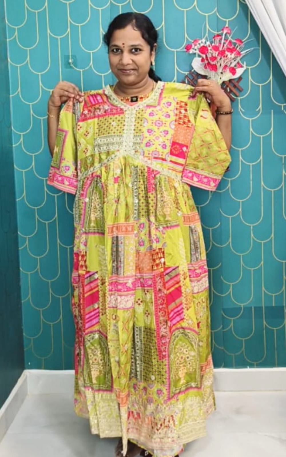 Silk Alya Cut Umbrella Kurti with Complete Lining | Flared Ethnic Wear for Women