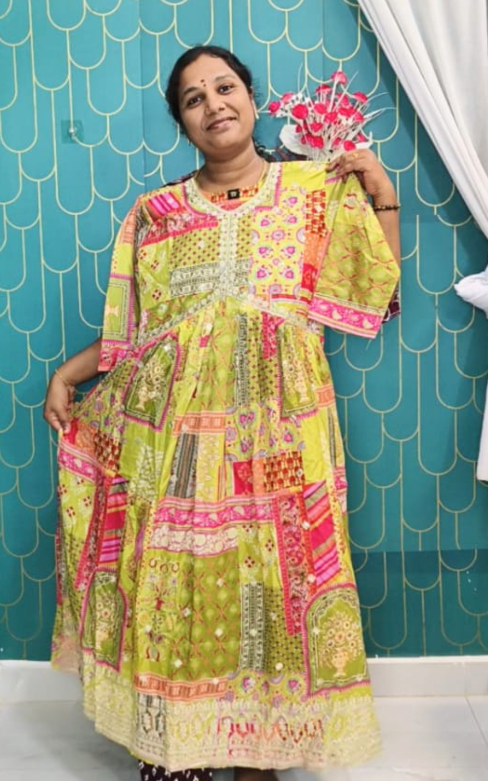 Silk Alya Cut Umbrella Kurti with Complete Lining | Flared Ethnic Wear for Women