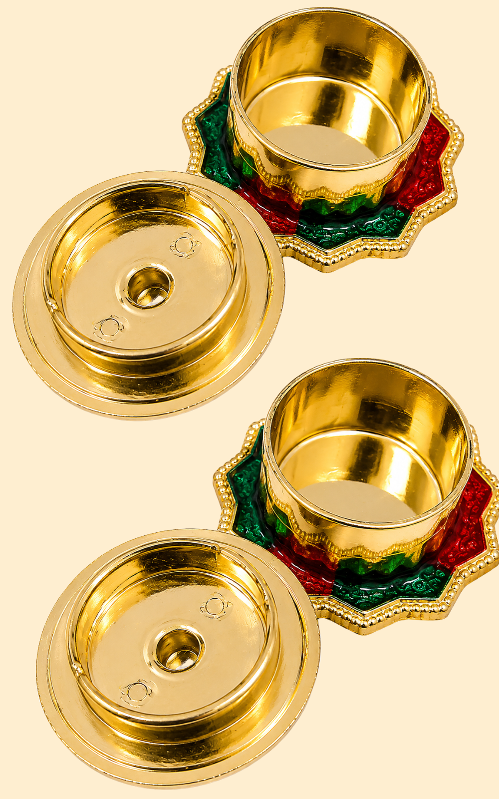 Premium Meenakari Kumkum Box rs.29 only | Decorative Kumkum Container for Pooja & Return Gifts