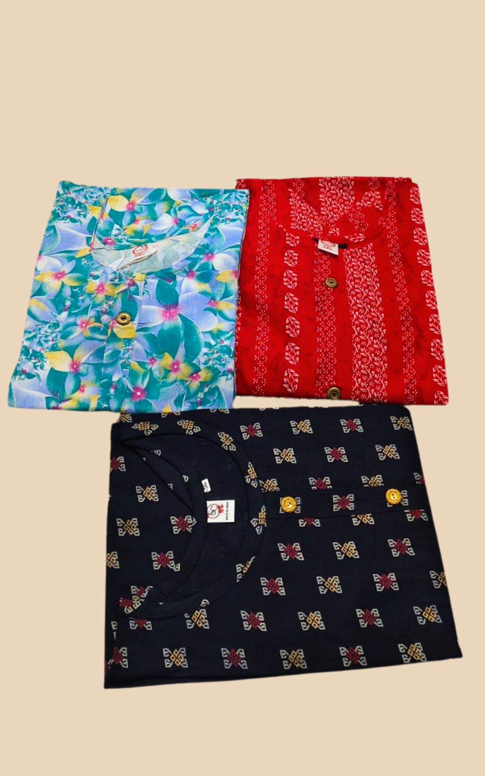 Combo 11- Style trends | Buy 3 Kurtis for ₹569 Combo (Plus size) 3XL